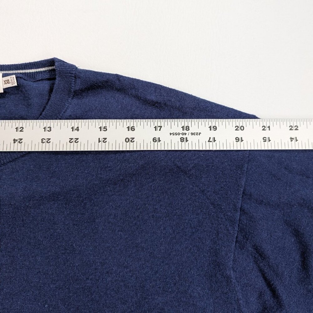 Peter Millar Men's Cotton Silk Blend Sweater Size 2XL Blue - Picture 5 of 9